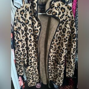 Rachel Zoe leopard print sweater XS